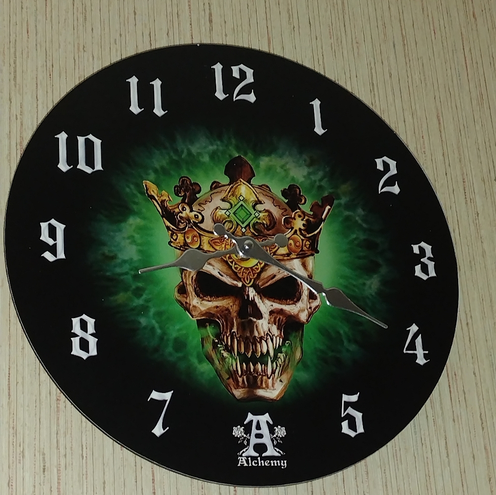 Alchemy Gothic Prince of Oblivion Wall Clock 